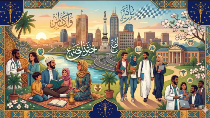 ولاية إنديانا للعرب 2026: دليل شامل للجالية والمساجد والعمل والمعيشة